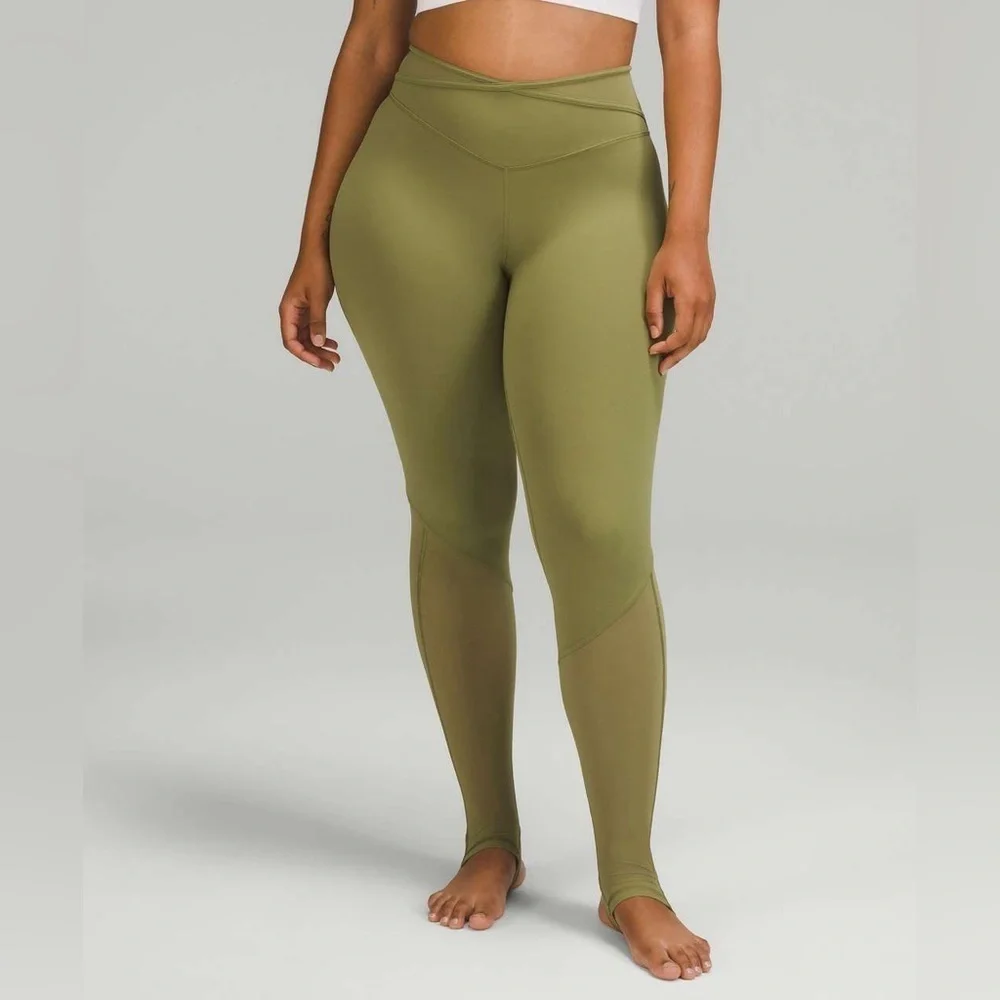 Lululemon Nulu Criss Cross Mesh Stirrup Tight